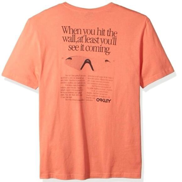 OAKLEY Mumbos Sunglasses Back Ad Heritage Retro Tee T Shirt Mens Size L Rare‎ - Picture 2 of 12